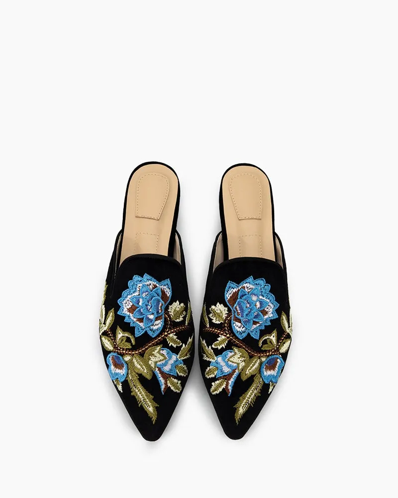 Embroidery Mule Flats sold by Larosa product image thumbnail 3