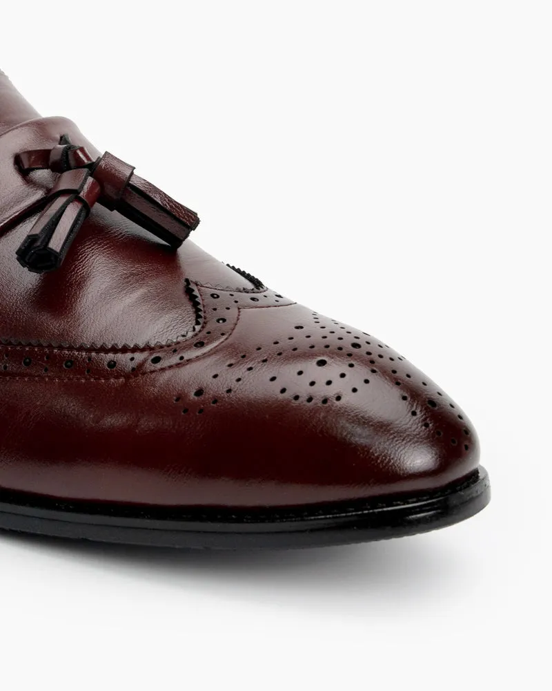 Men‘s Brogue Tassels Oxford Wingtip Breathable Moccasin Penny Loafers sold by Larosa product image thumbnail 2