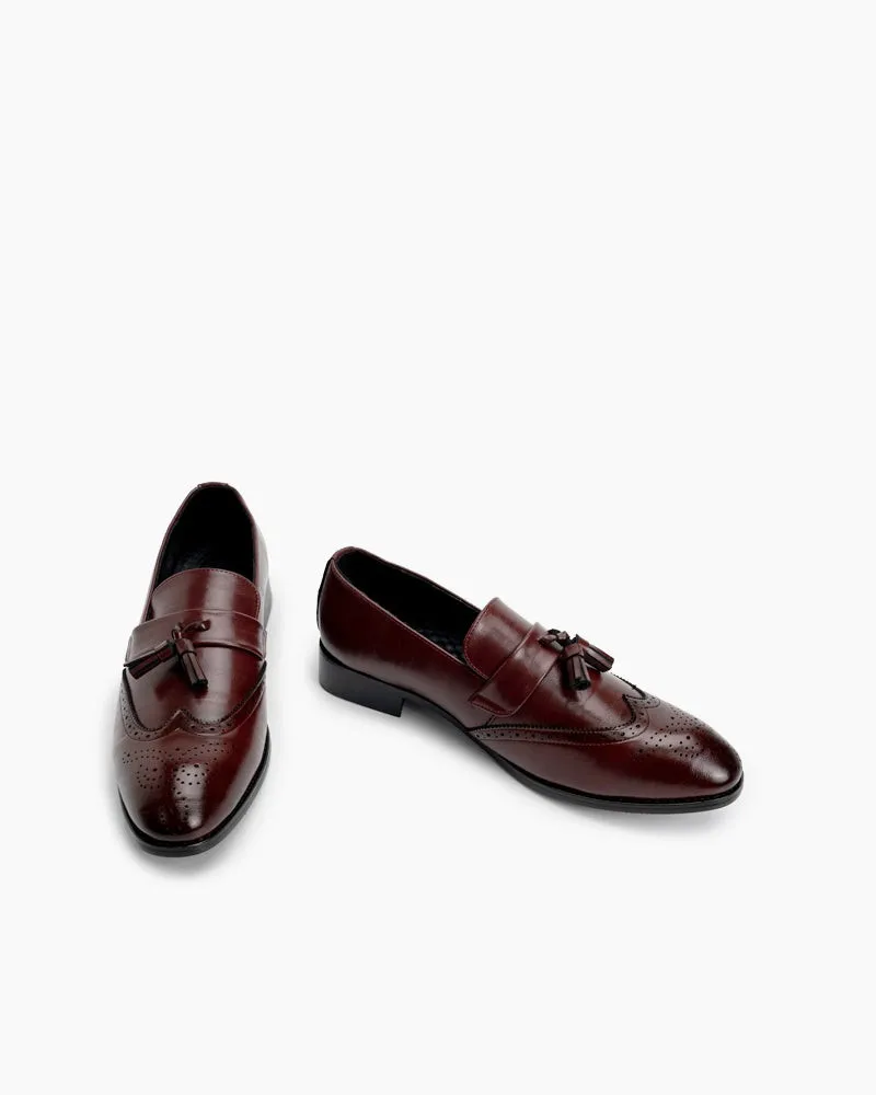 Men‘s Brogue Tassels Oxford Wingtip Breathable Moccasin Penny Loafers sold by Larosa product image thumbnail 4