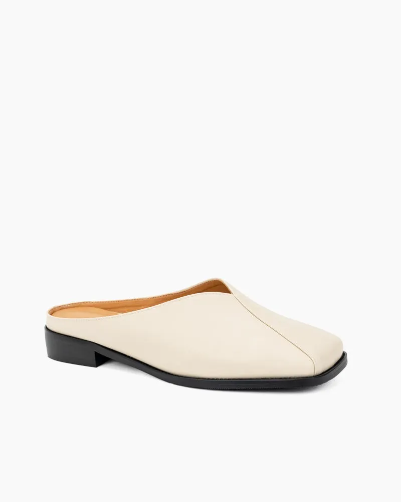Minimalist Square Toe Flat Mules sold by Larosa product image thumbnail 3