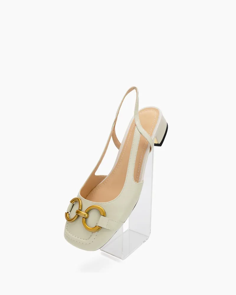 Slingback Block Heel Party Dress Sandals sold by Larosa product image thumbnail 5