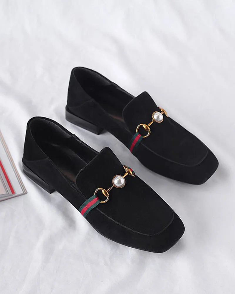 Pearl Buckle Matching Loafers sold by Larosa product image thumbnail 2
