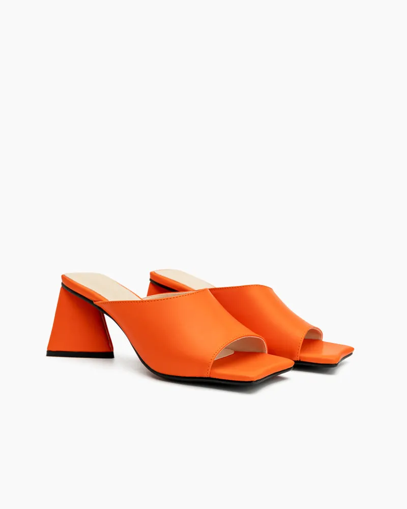 Minimalist Solid Color Chunky Heel Sandals sold by Larosa product image thumbnail 2