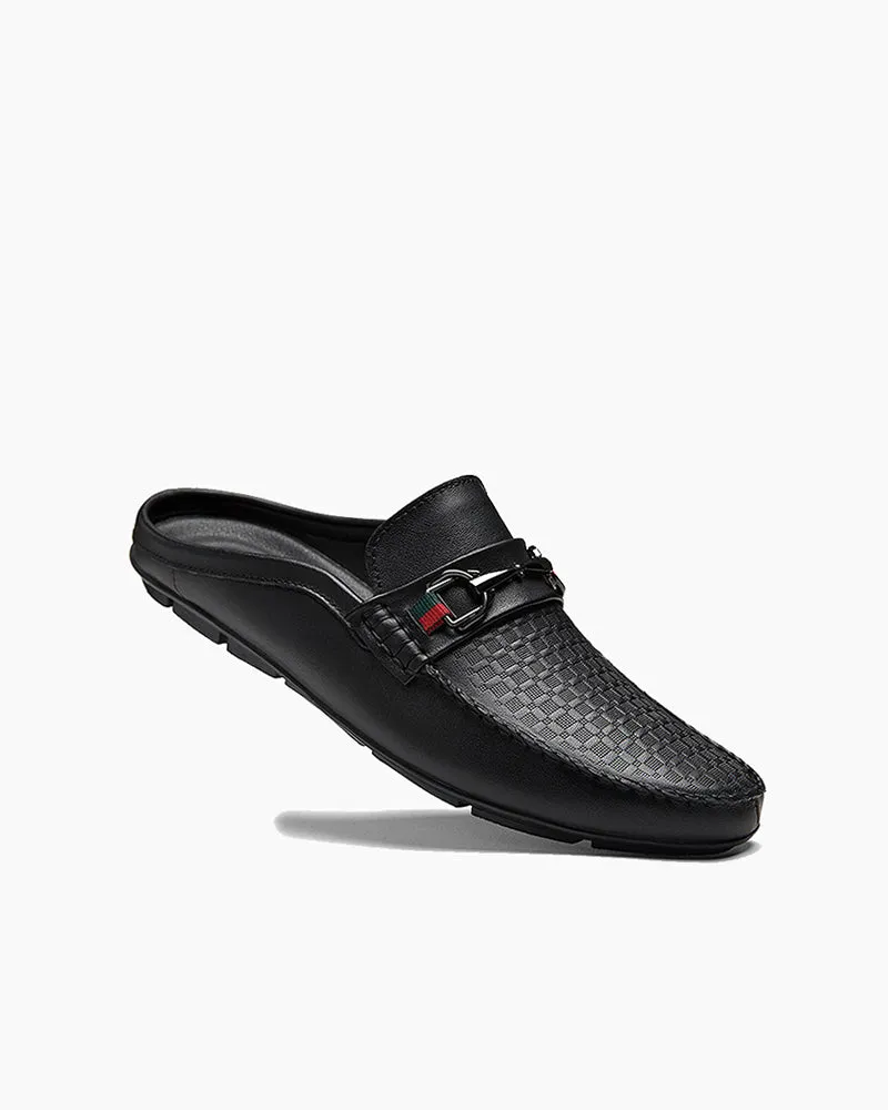 Men's Casual Breathable Leather Backless Mules sold by Larosa product image thumbnail 2