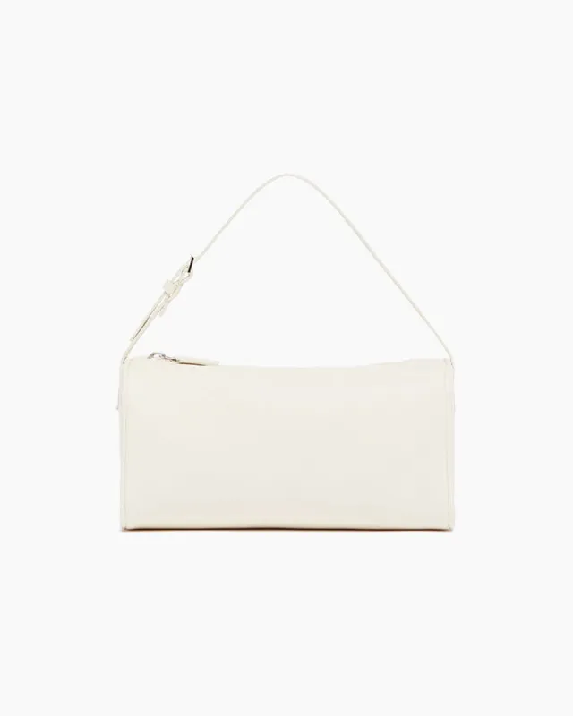 Vespera 90s White Leather Handle Bag sold by Larosa