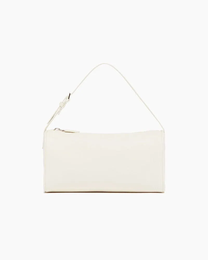 Vespera 90s White Leather Handle Bag sold by Larosa