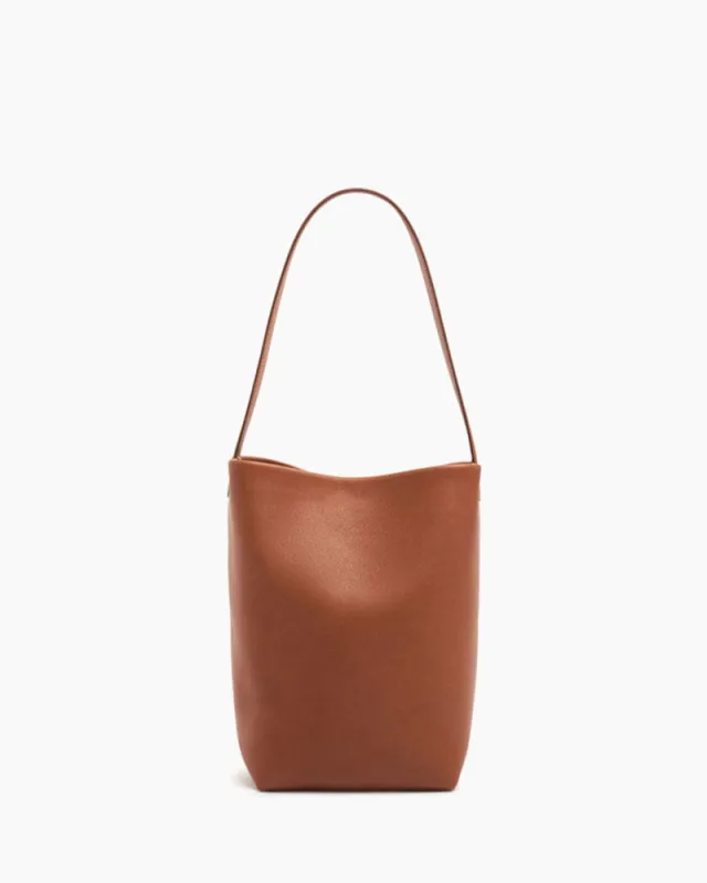 Vespera Calfskin Self Tie Bucket Bag Dark Cuir sold by Larosa