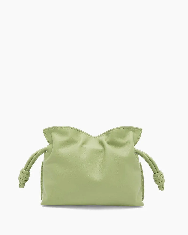 Vespera Mini Calfskin Clutch Light Pear sold by Larosa