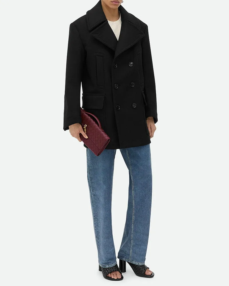 Vespera Leather Top Handle Clutch with Knot Closure sold by Larosa product image thumbnail 3