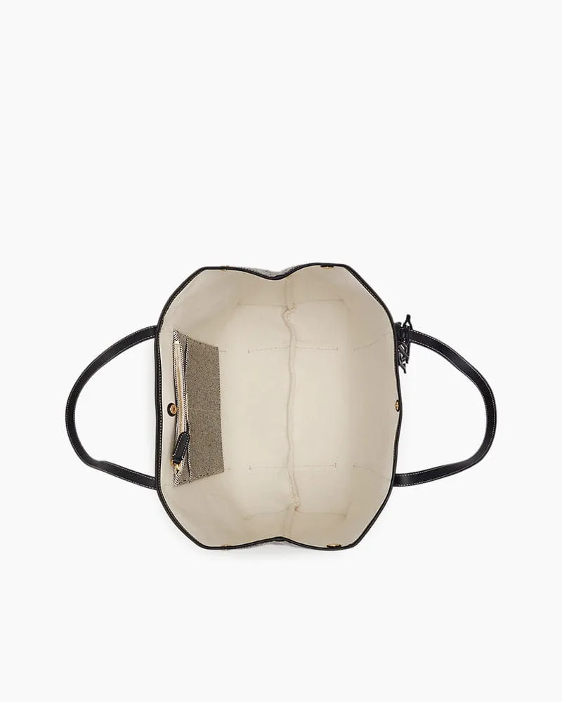 Women's Canvas & Leather Large Emerie Tote Bag sold by Larosa product image thumbnail 4