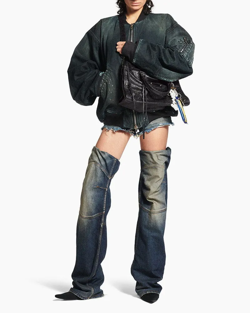 Women's black LA City Calfskin Bag Medium sold by Larosa product image thumbnail 4