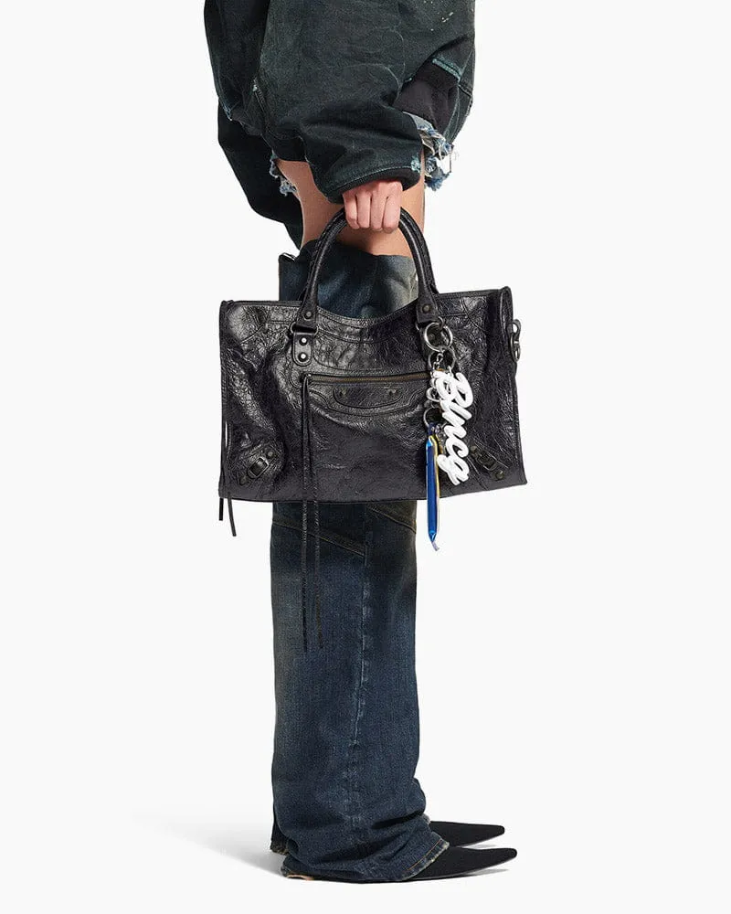 Women's black LA City Calfskin Bag Medium sold by Larosa product image thumbnail 3