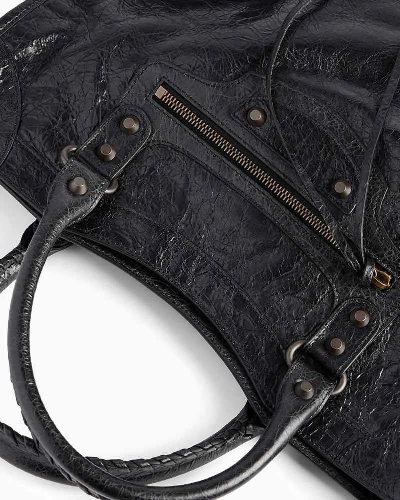 Women's black LA City Calfskin Bag Small sold by Larosa product image thumbnail 3