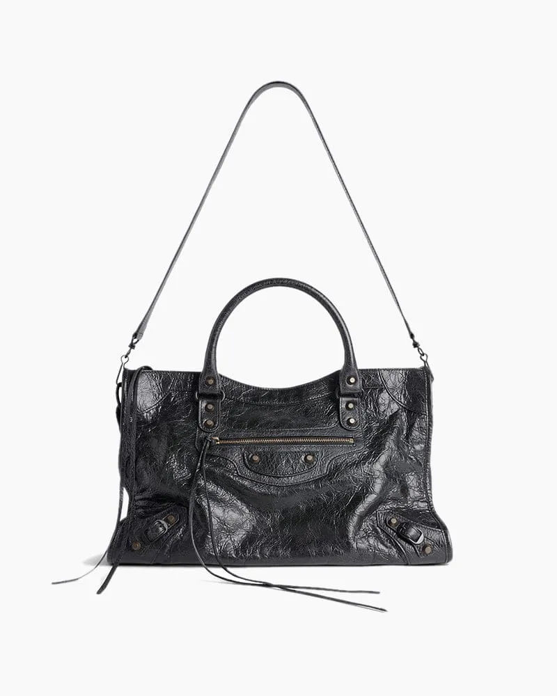 Women's black LA City Calfskin Bag Small sold by Larosa product image thumbnail 5