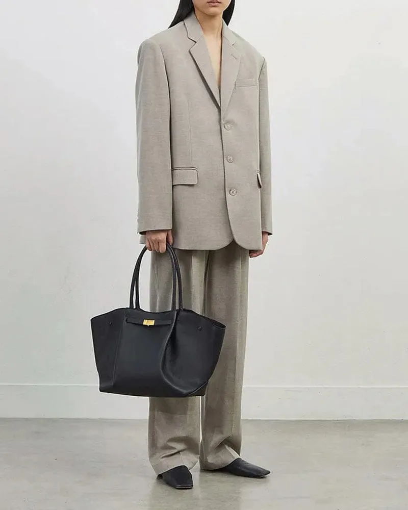 Women's New York Belted Leather Tote Bag sold by Larosa product image thumbnail 4