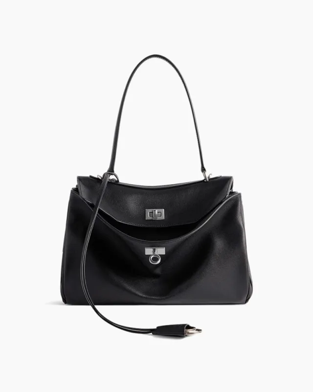 Women's Vintage Oil Waxed Leather Tote Bag sold by Larosa