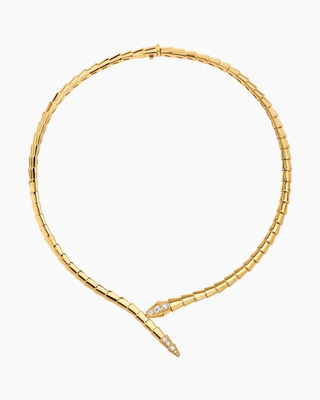 Women's Serpenti Viper Diamond Necklace sold by Larosa