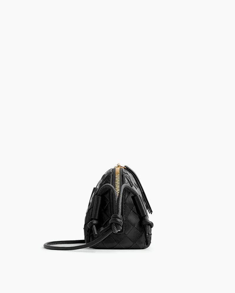 Women's Concert Pouch Intrecciato Leather Shoulder Bag sold by Larosa product image thumbnail 2
