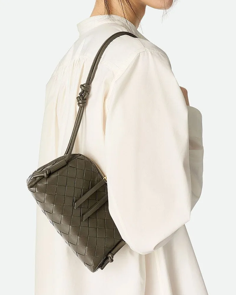 Women's Concert Pouch Intrecciato Leather Shoulder Bag sold by Larosa product image thumbnail 5