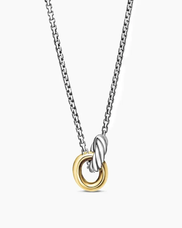 Petite Cable Linked Necklace in Sterling Silver sold by Larosa
