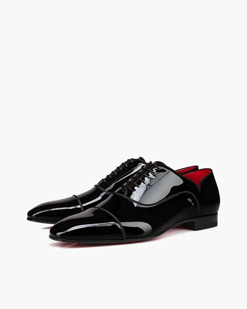 Men's Black Patent Calf Leather Oxfords sold by Larosa product image thumbnail 2