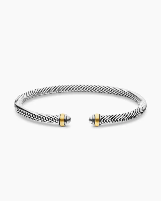 Classic Cable Bracelet, 4mm sold by Larosa