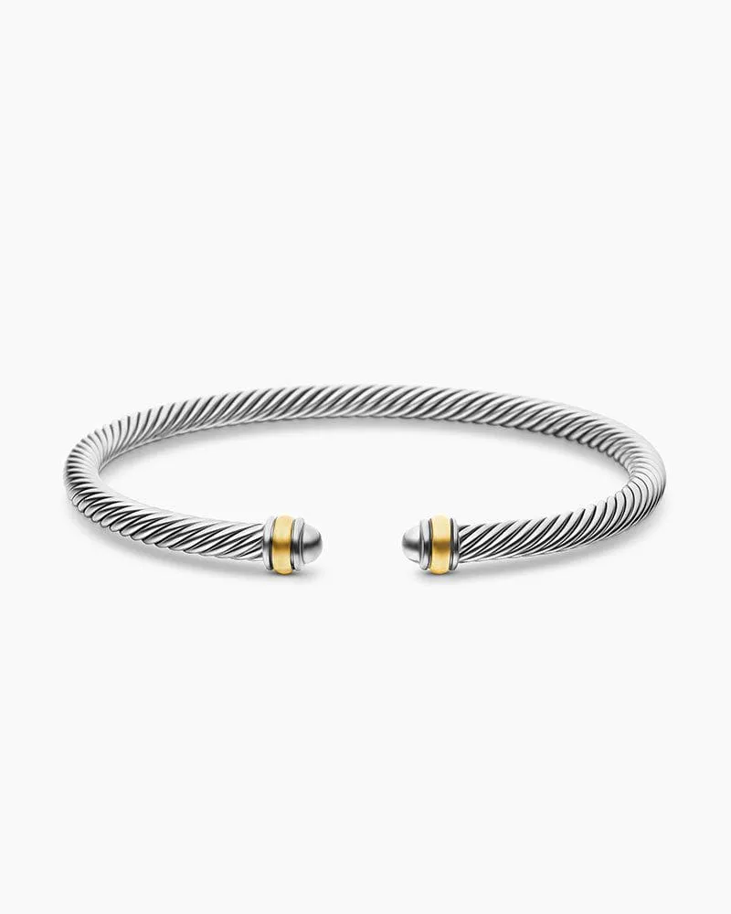 Classic Cable Bracelet, 4mm sold by Larosa