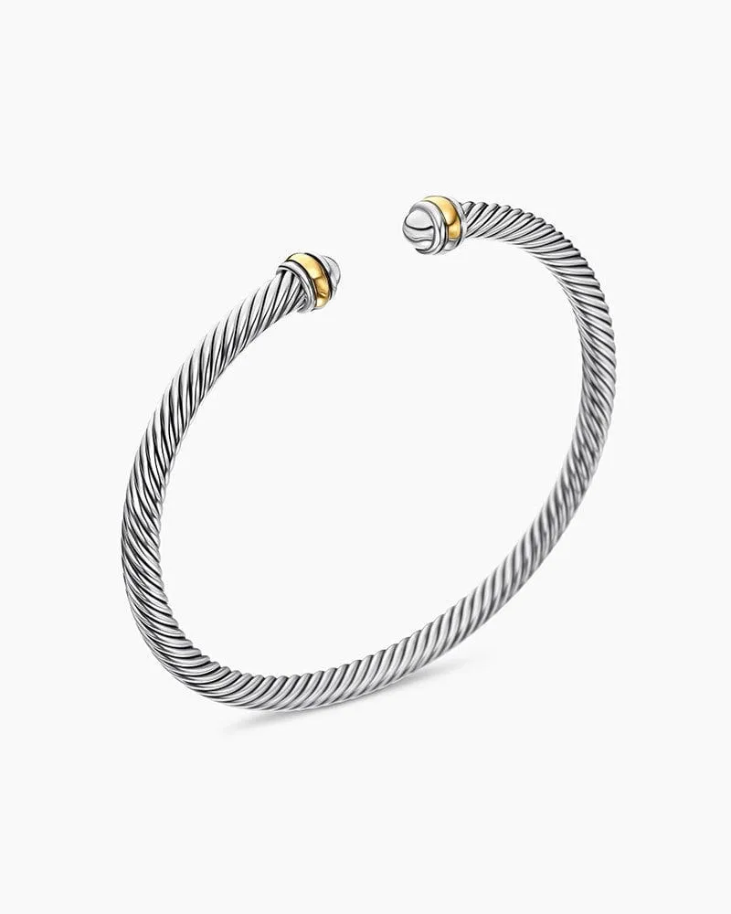 Classic Cable Bracelet, 4mm sold by Larosa product image thumbnail 2