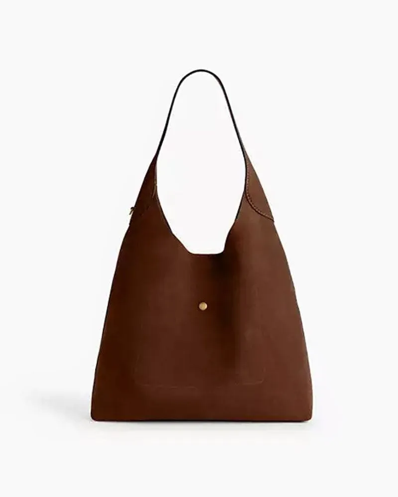 Women's Suede Warm Brown Shoulder Bag sold by Larosa