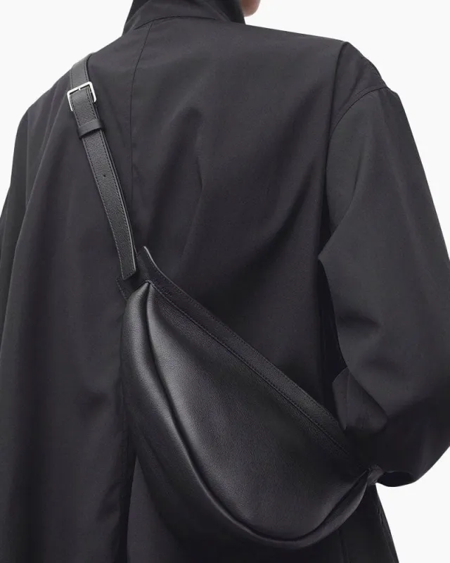 Small Leather Slouchy Banana Bag sold by Larosa