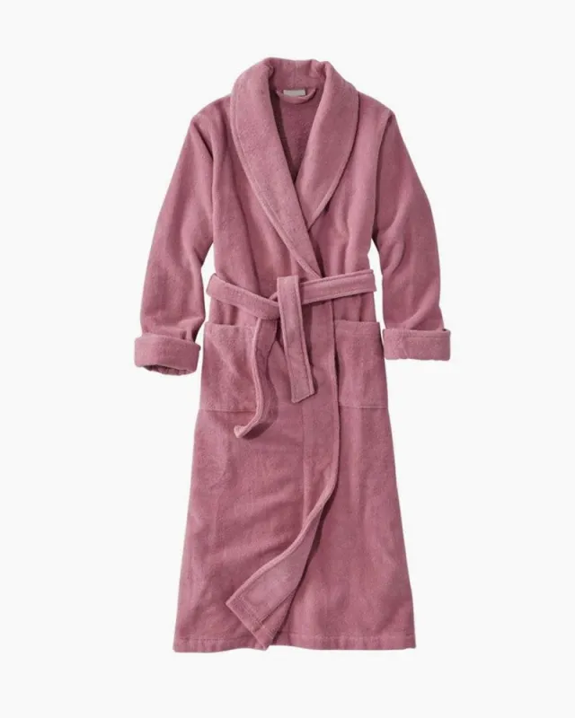 Women's Soft Plush Terry Bathrobe made by Larosa