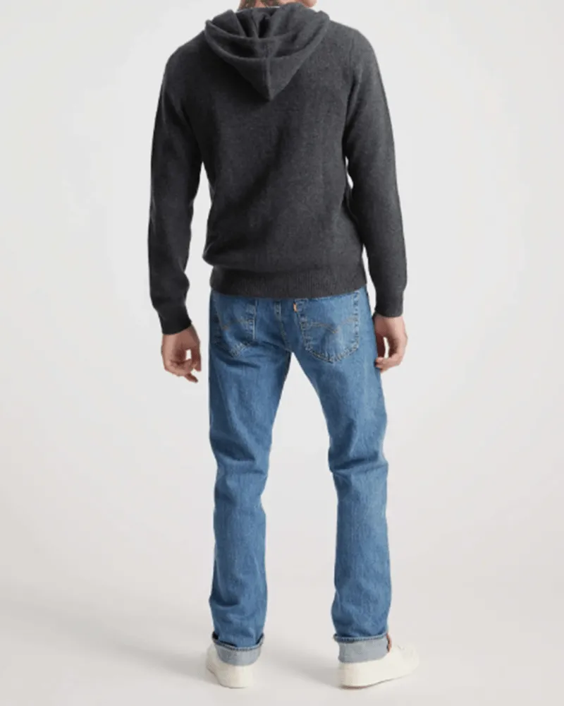 Men's 100% Cashmere Full-Zip Hooded Cardigan sold by Larosa product image thumbnail 4