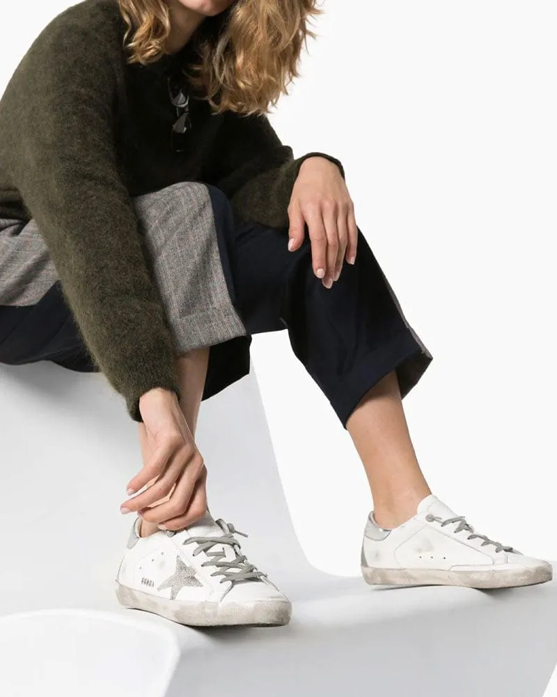 Women's Super Star Distressed Leather Low Top Sneakers sold by Larosa product image thumbnail 4