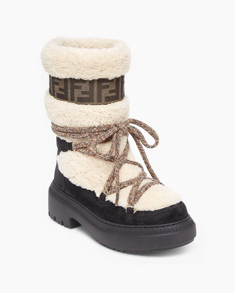 Women's Suede Shearling Ski Boots sold by Larosa product image thumbnail 4