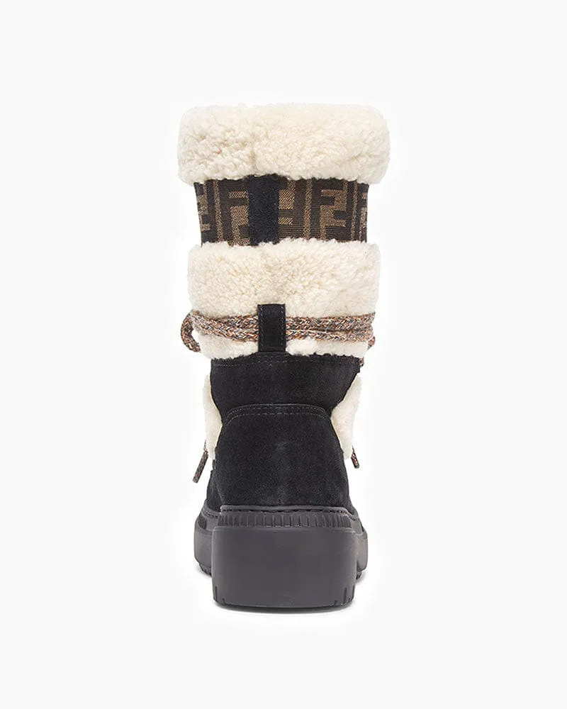 Women's Suede Shearling Ski Boots sold by Larosa product image thumbnail 3