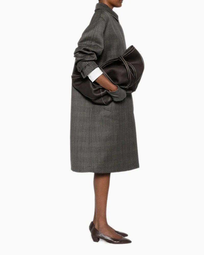 Women's Contrast-stitching Tote Bag Leather Tote Bag sold by Larosa product image thumbnail 3