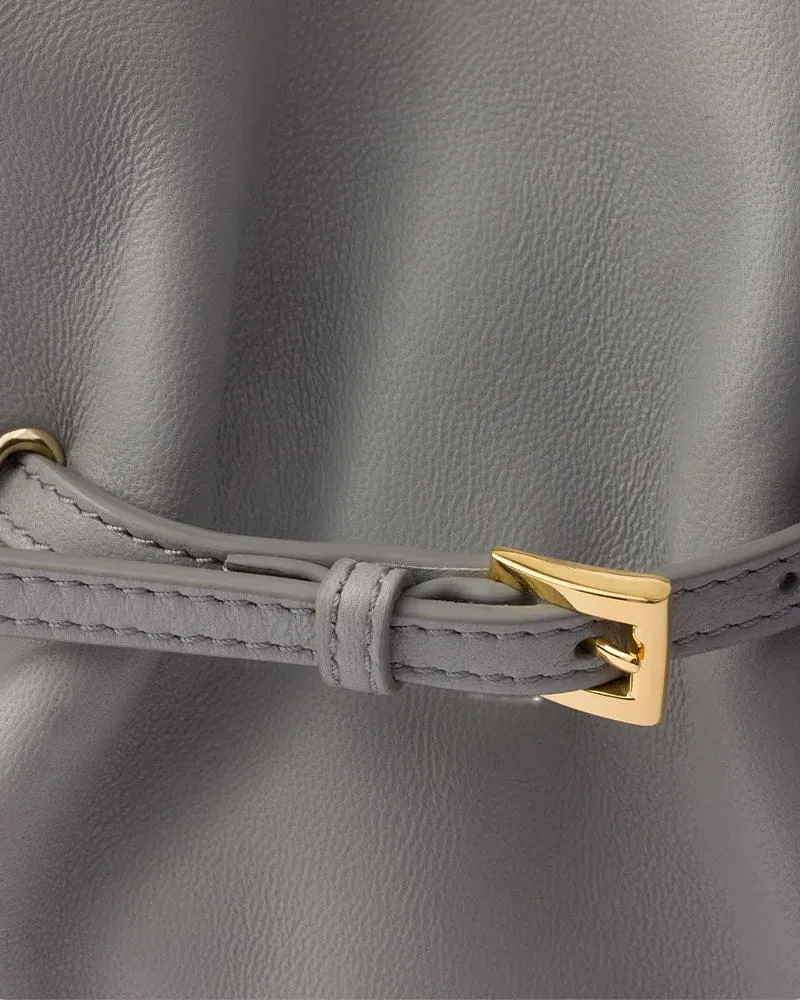 Leather Drawstring Shoulder Bag sold by Larosa product image thumbnail 4