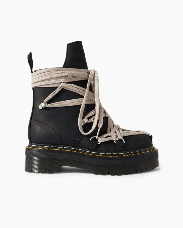 Women's Textured Leather Platform Ankle Boots sold by Larosa