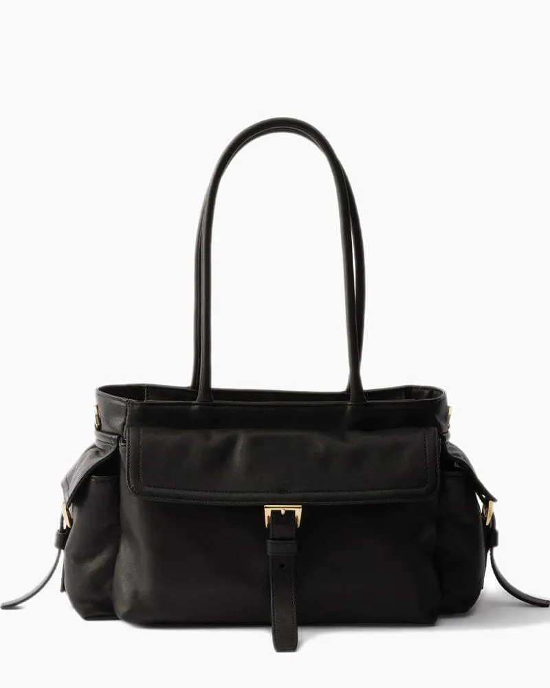 Medium Explorer Leather Tote Bag sold by Larosa