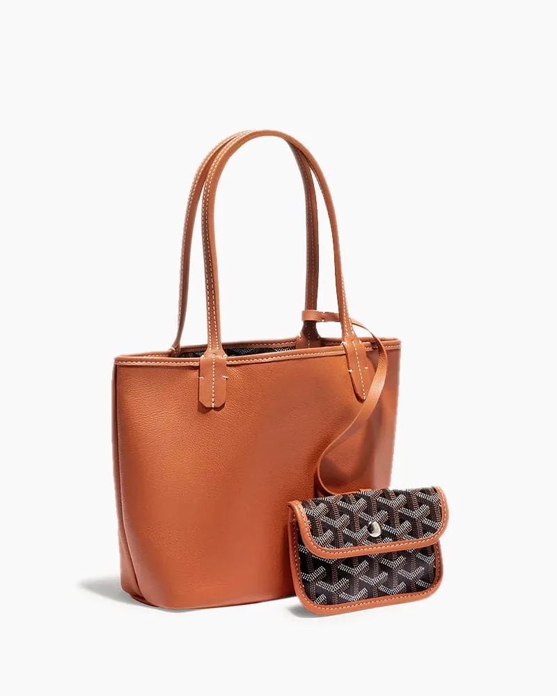 (Pre-sale) Mini Structured Leather Tote Bag sold by Larosa