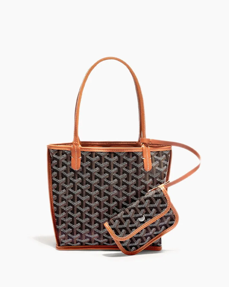 Mini Structured Leather Tote Bag sold by Larosa product image thumbnail 2