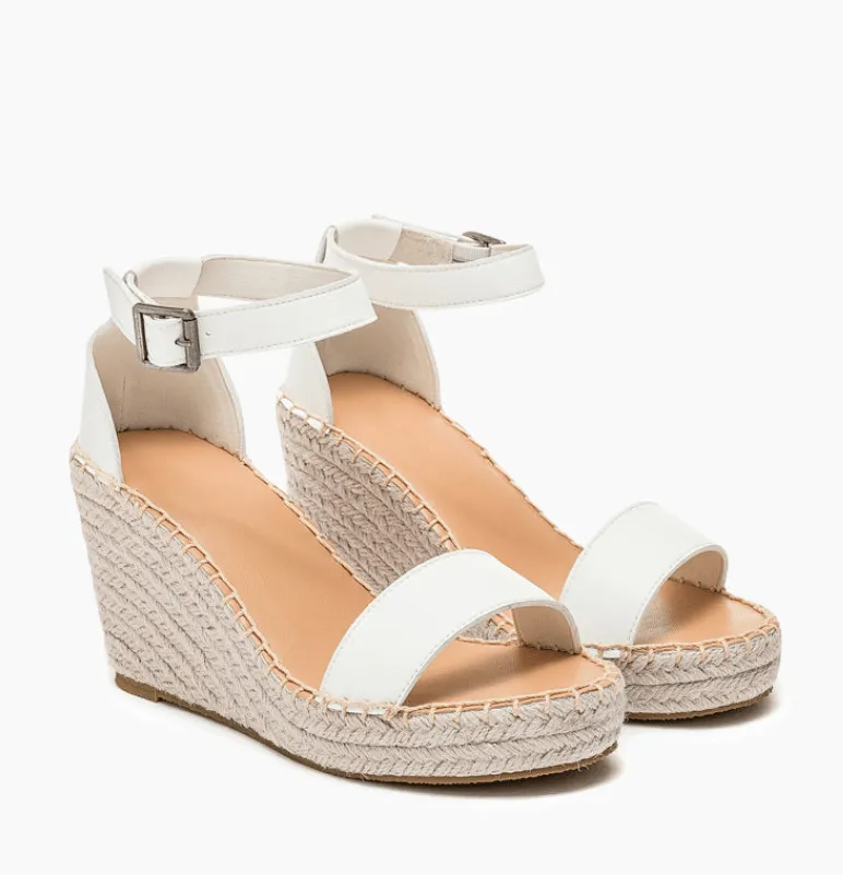 (Clean Up - US 9) Platform Ankle Strap Sandals sold by Larosa