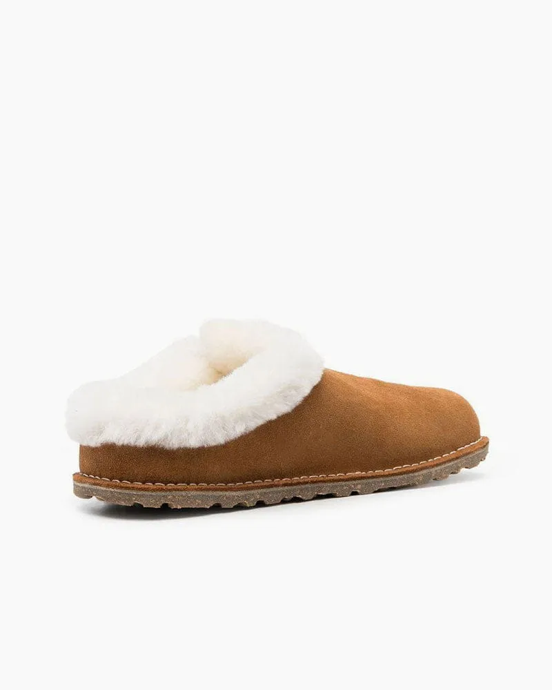 (Pre-sale) Women's Camel Brown Suede Leather Slippers sold by Larosa product image thumbnail 4