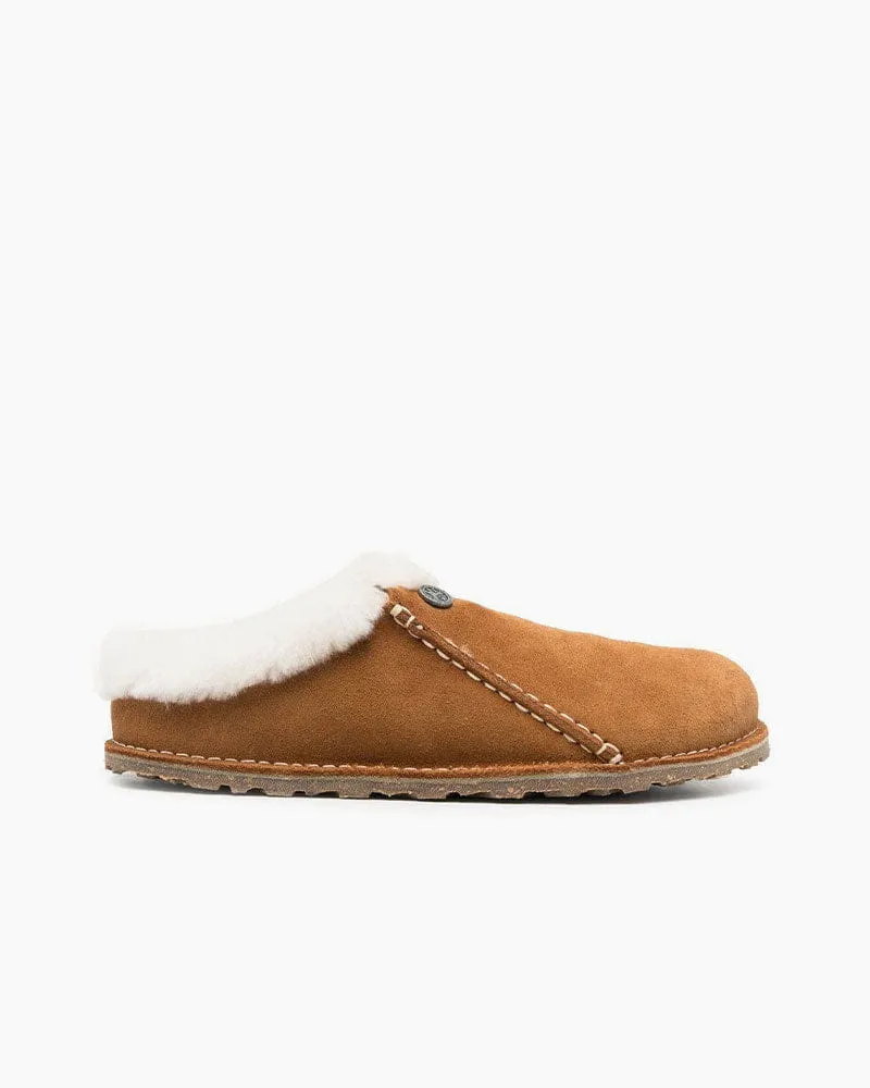 (Pre-sale) Women's Camel Brown Suede Leather Slippers sold by Larosa