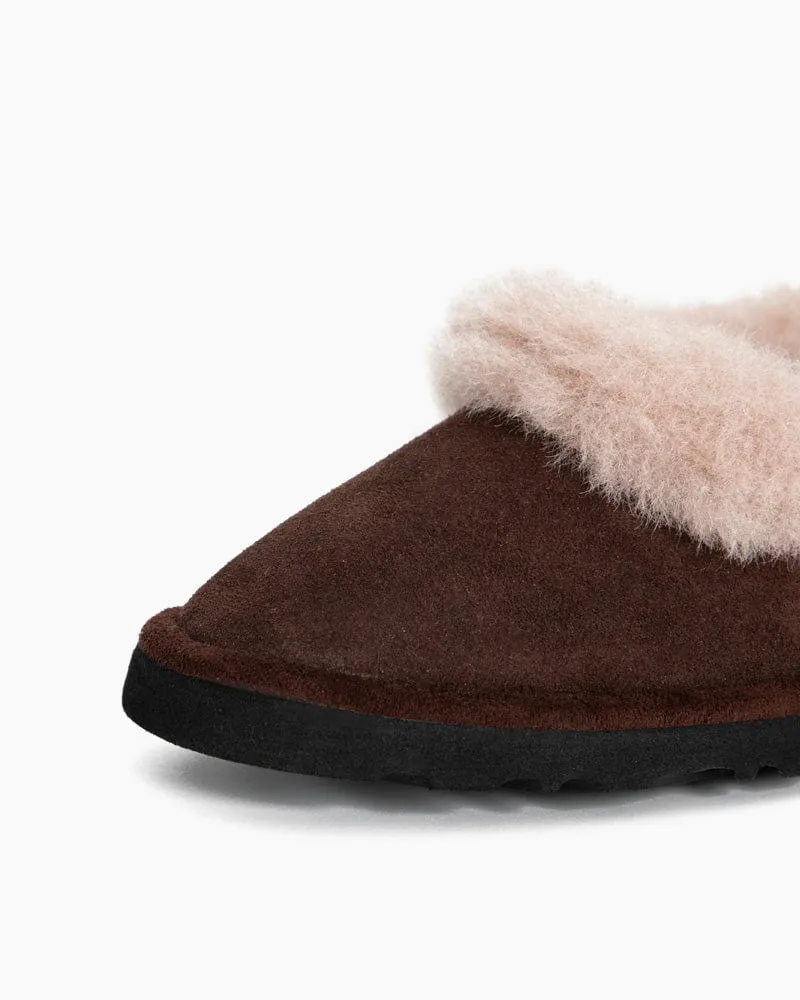 Women's Coffee Fur Ballet Flat sold by Larosa product image thumbnail 5