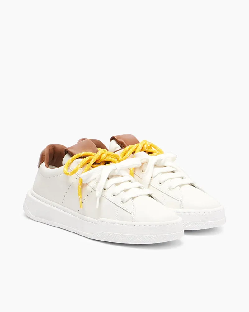Women‘s White StrideForce Leather Sneakers sold by Larosa product image thumbnail 3