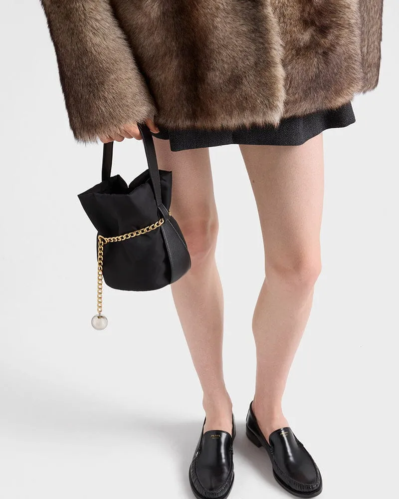 Mini Re-Nylon and Nappa Leather Bucket Bag sold by Larosa product image thumbnail 5