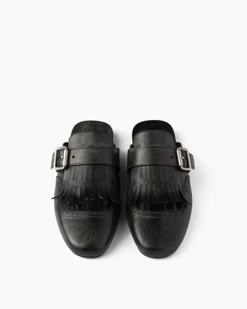 Women's Yeager Fringed Leather Mules sold by Larosa product image thumbnail 2