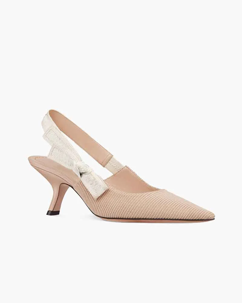 Modern Black Fabric Evening Pumps with Knot Strap Detail sold by Larosa product image thumbnail 5