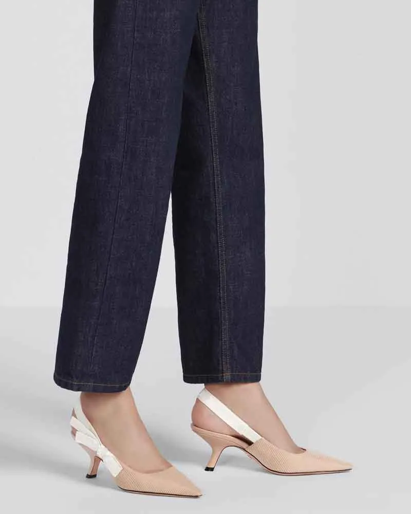 Modern Black Fabric Evening Pumps with Knot Strap Detail sold by Larosa product image thumbnail 3